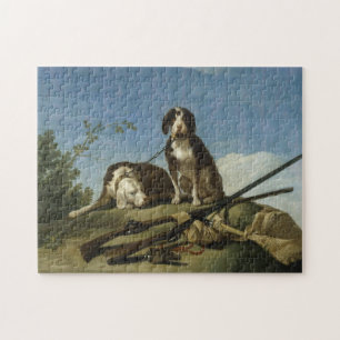 Perros en traílla jigsaw puzzle