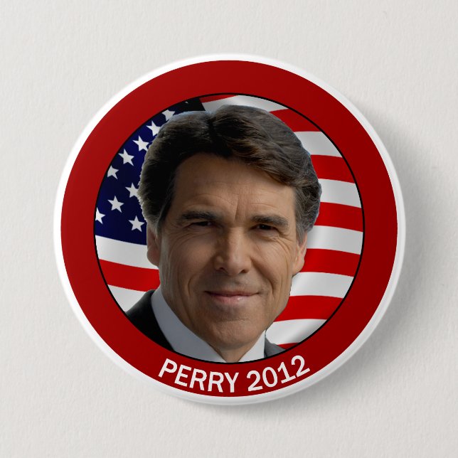 Perry 2012 7.5 cm round badge (Front)