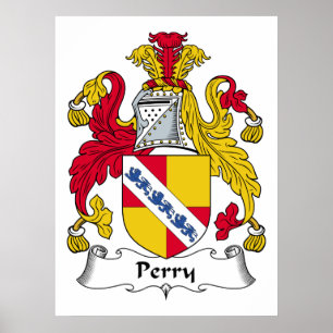Perry Family Crest Poster