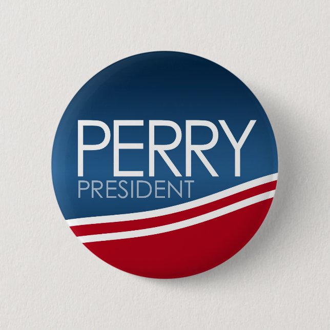 Perry for President 6 Cm Round Badge (Front)