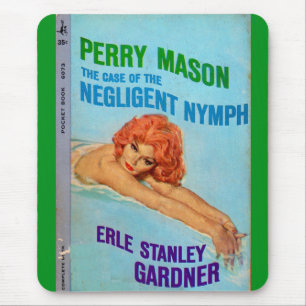 Perry Mason Case of the Negligent Nymph book cover Mouse Pad
