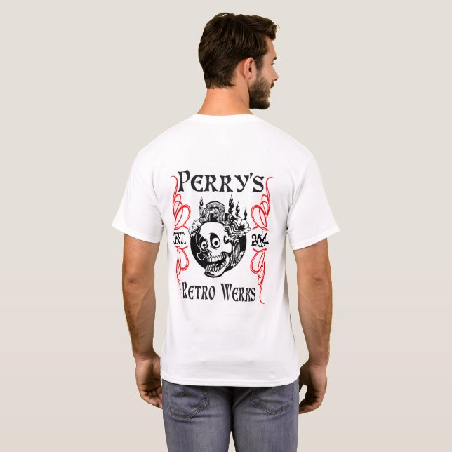 Perry's Retro Werks Skull Shirt (Back Full)