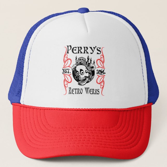 Perry's Retro Werks Trucker Hat (Front)