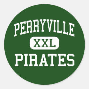 Perryville - Pirates - High - Perryville Missouri Classic Round Sticker