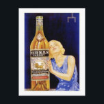 Persan Export Postcard<br><div class="desc">Vintage liquor labels and advertising from around the world. Great gift idea for collectors! Check out our other products with this design. Tote bags,  tees and mugs are available in many styles and colours</div>