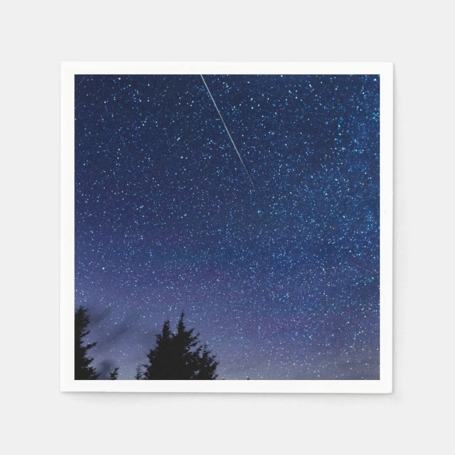 Perseid Meteor Shower Napkin (Front)