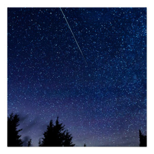 Perseid Meteor Shower Poster
