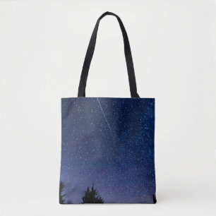 Perseid Meteor Shower Tote Bag