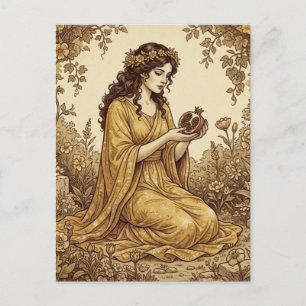 Persephone Greek Goddess Postcard