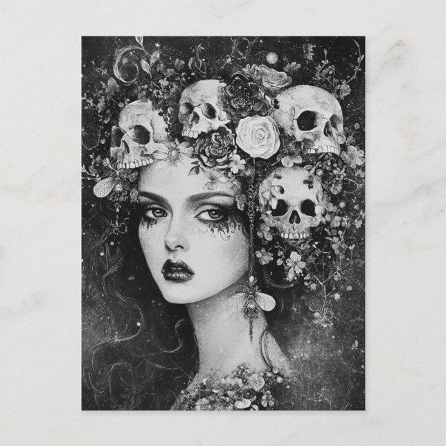 Persephone in Black and White Postcard (Front)