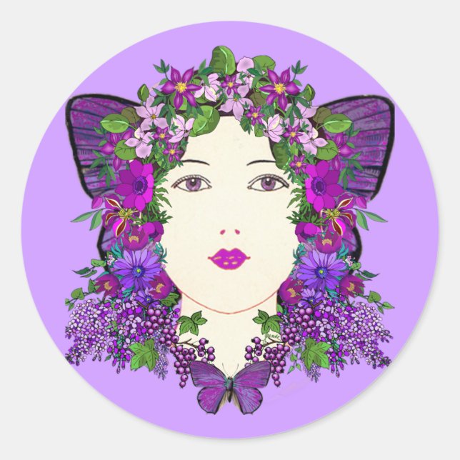 Persephone Lilac Sticker (Front)