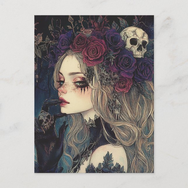 Persephone Queen of the Underworld Postcard (Front)
