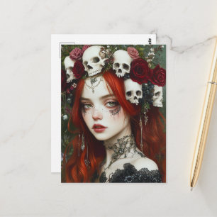 Persephone Red Hair Postcard