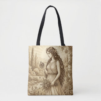 Persephone Vintage Mythology Tote Bag