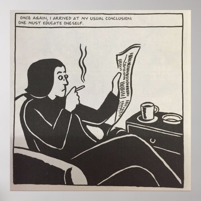 Persepolis  Educate Oneself Poster (Front)