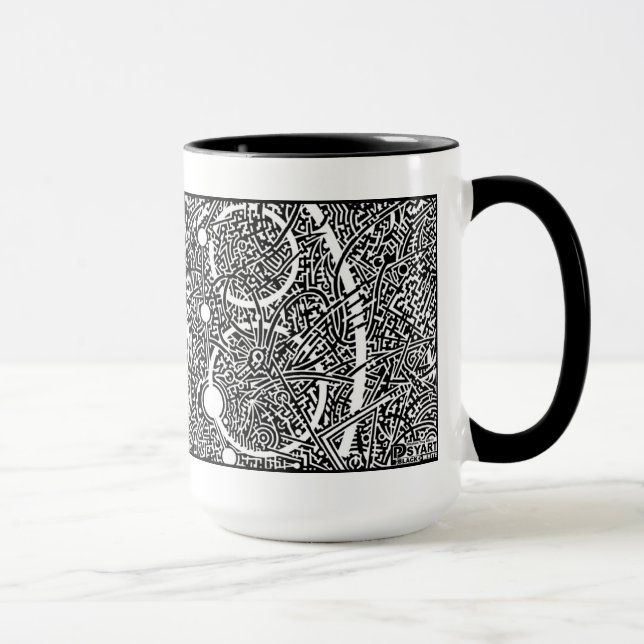 'Perseus Amongst the Spheres' (crop section) Mug (Right)