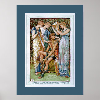 Perseus armed by the Nymphs Poster