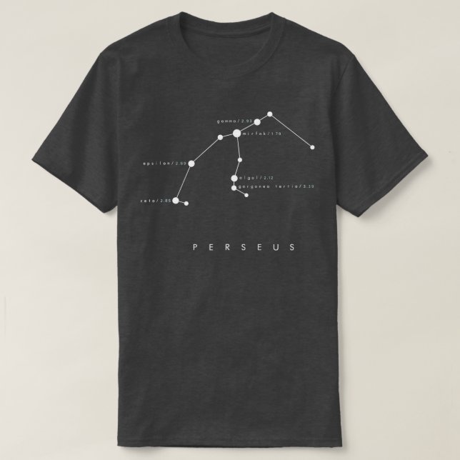 Perseus Constellation   Astronomy Space  T-Shirt (Design Front)