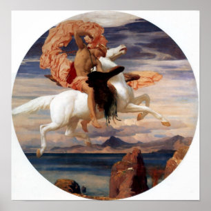 Perseus On Pegasus Poster