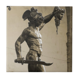 Perseus with the head of Medusa Ceramic Tile