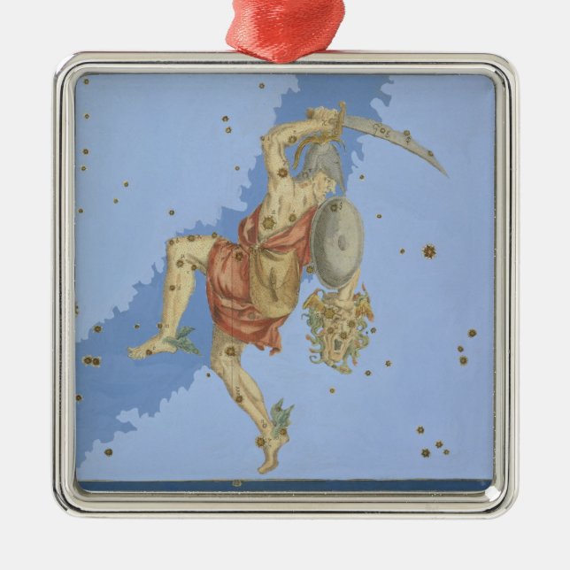 Perseus with the head of Medusa, from 'Uranometria Metal Ornament (Front)
