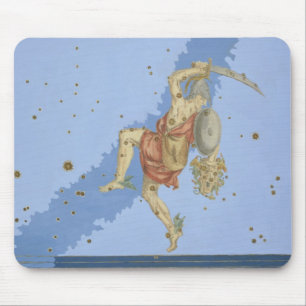 Perseus with the head of Medusa, from 'Uranometria Mouse Pad