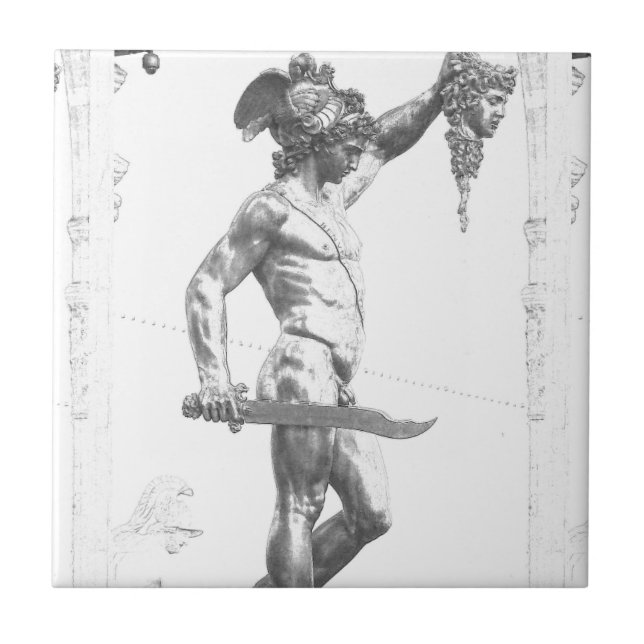 Perseus with the Head of Medusa Tile (Front)