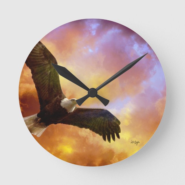 Perseverance American Eagle Clock from Lois Bryan (Front)