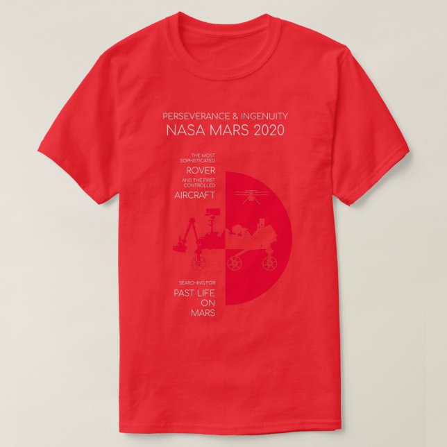 Perseverance amp Ingenuity T-Shirt (Design Front)