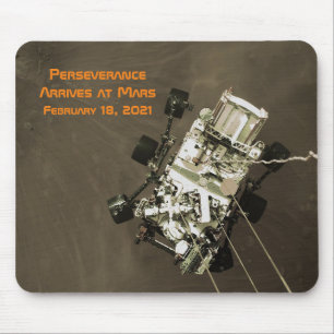 Perseverance Arrives at Mars Mouse Pad