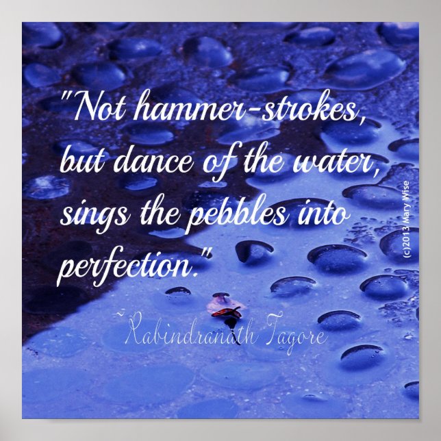 Perseverance Inspirational Quote Poster (Front)