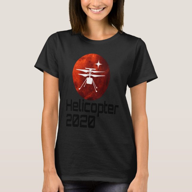Perseverance Mars Rover Helicopter Ingenuity Landi T-Shirt (Front)
