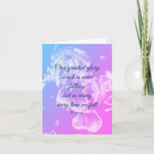 Perseverance Quote Inspirational Note Card