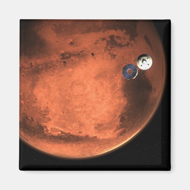 Perseverance Rover Casting Off Its Cruise Stage. Magnet (Front)