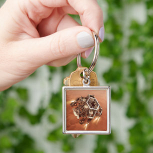Perseverance Rover Firing Up Descent Stage Engines Key Ring
