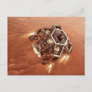 Perseverance Rover Firing Up Descent Stage Engines Postcard