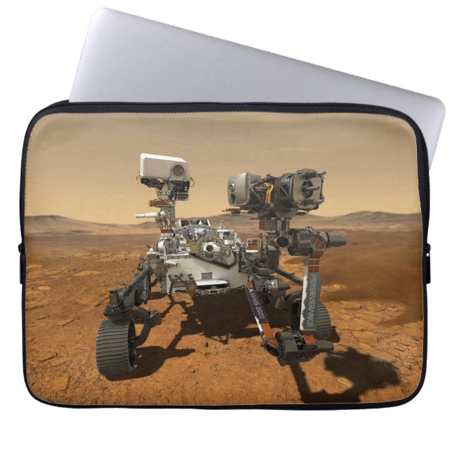 Perseverance Rover Operating On Surface Of Mars. Laptop Sleeve (Front)