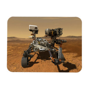 Perseverance Rover Operating On Surface Of Mars. Magnet