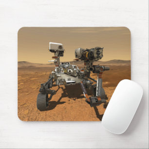 Perseverance Rover Operating On Surface Of Mars. Mouse Pad