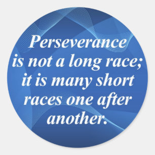 Perseverence Classic Round Sticker