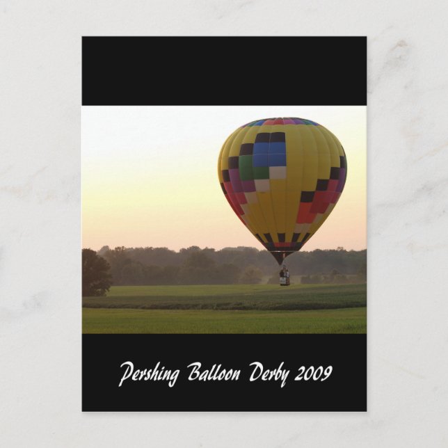 Pershing Balloon Derby 2009 Postcard (Front)