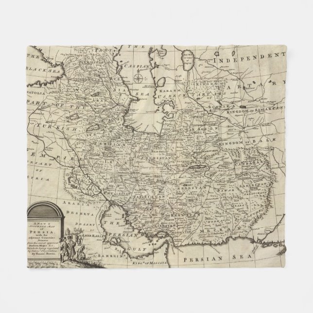 Persia 5 fleece blanket (Front (Horizontal))