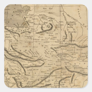 Persia 5 square sticker
