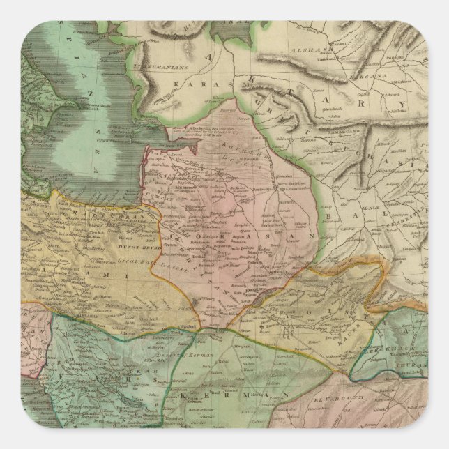 Persia 8 square sticker (Front)