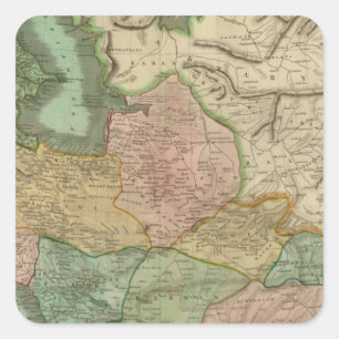 Persia 8 square sticker