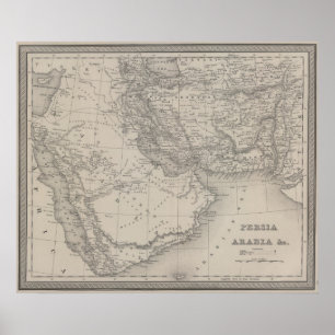 Persia and Arabia Poster