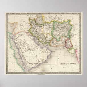 Persia and Arabia Poster