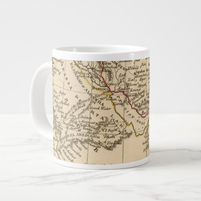 Persia, Arabia Large Coffee Mug (Front Left)