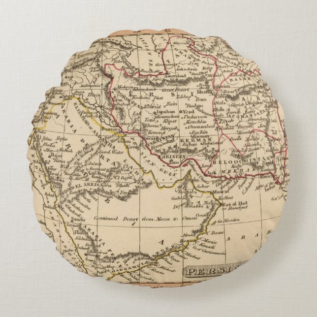 Persia, Arabia Round Cushion (Front)