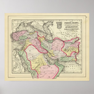 Persia, Arabia, Turkey, Afghanistan, Beloochistan Poster